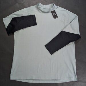 Under Armour Ua Coldgear Infrared Fitted Mock Top Green Size 5XL 1368026-781